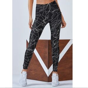 Fabletics- High Waisted Printed PowerHold Legging